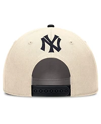 Nike Men's Natural/Black New York Yankees Cooperstown Collection Rise Adjustable Hat