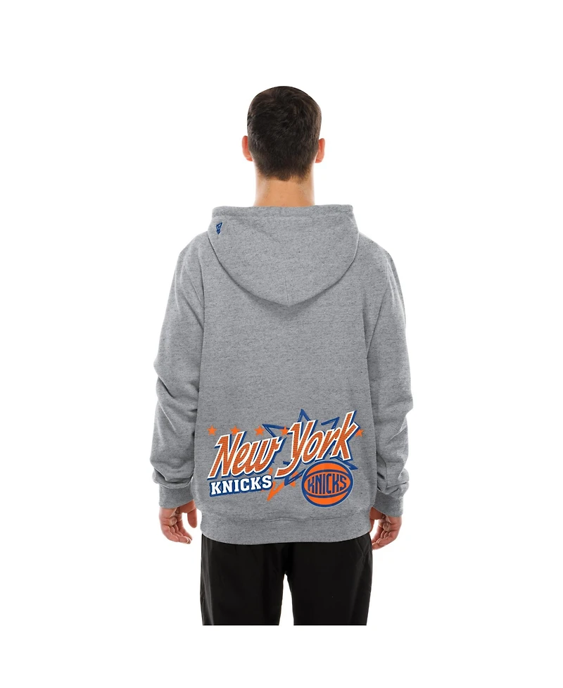 New Era Men's Gray York Knicks Injection Sport Classics Hoodie