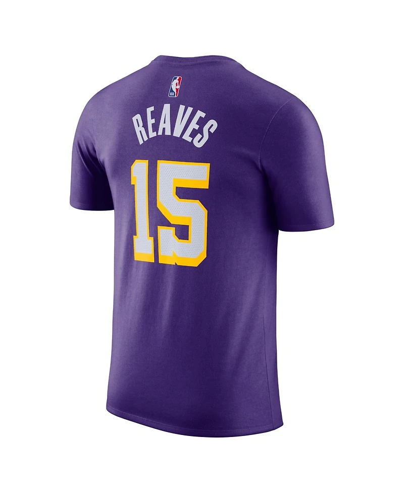 Jordan Men's and Women's Austin Reaves Purple Los Angeles Lakers Name Number T-Shirt
