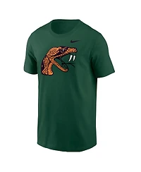 Nike Men's Green Florida A M Rattlers Primary Logo T-Shirt