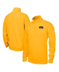Nike Men's Gold Missouri Tigers Rush Dri-fit Quarter-Zip Long Sleeve Sweatshirt