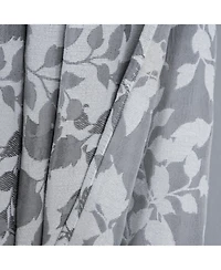 Rt Designer Collection Brent Jacquard Luxurious Decorative Grommet Curtain Panel 54" x 84" Silver