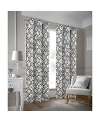 Rt Designer Collection Rory Printed 2 Pack Blackout Luxurious Decorative Grommet Curtain Panel 36" x 84