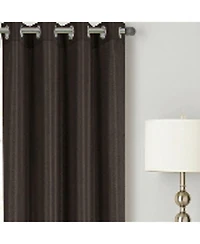 Rt Designer Collection Gibson Luxurious Decorative Grommet Curtain Panel 54" x 90" Chocolate