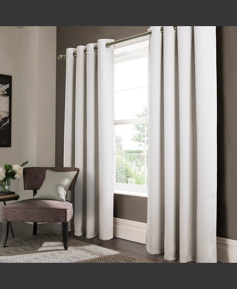 Rt Designer Collection Anchorage Blackout Grommet Luxurious Modern Design Curtain Panel 54" x 95