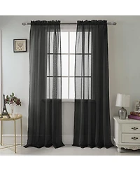 Rt Designer Collection Celine Sheer Luxurious Modern Design Curtain Panel 54" x 84