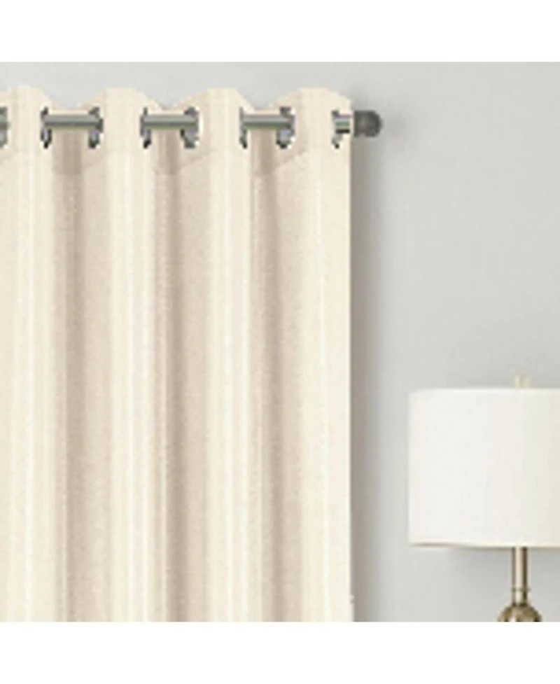 Rt Designer Collection Gibson Luxurious Decorative Grommet Curtain Panel 54" x 90" Beige