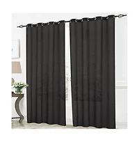 Rt Designers Collection Cara One Sheer Grommet Light Filtering Curtain Panel 54" x 90