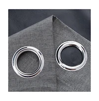 Rt Designers Collection Cabana 100% Blackout Grommet Curtain Panel 54" x 90" Charcoal