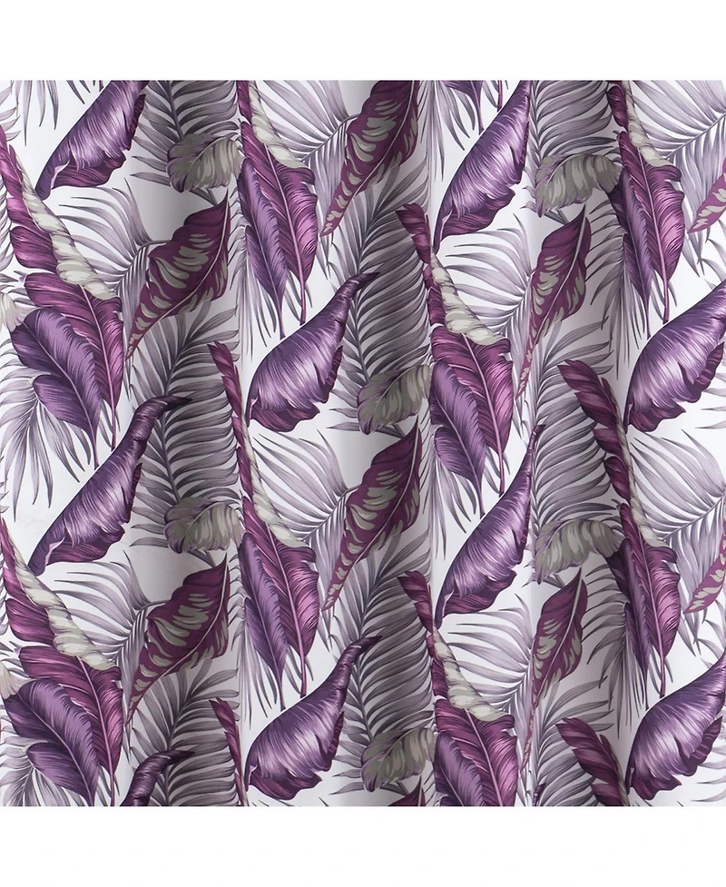 Rt Designer Collection Brazil Printed Blackout Luxurious Decorative Grommet Curtain Panel 54" x 90" Lilac
