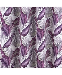 Rt Designer Collection Brazil Printed Blackout Luxurious Decorative Grommet Curtain Panel 54" x 90" Lilac