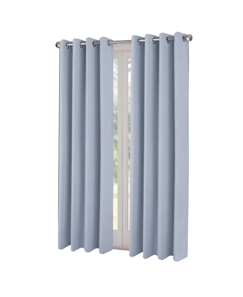 Rt Designers Collection Boden 100% Blackout Grommet Curtain Panel 54" x 90" Sky Blue
