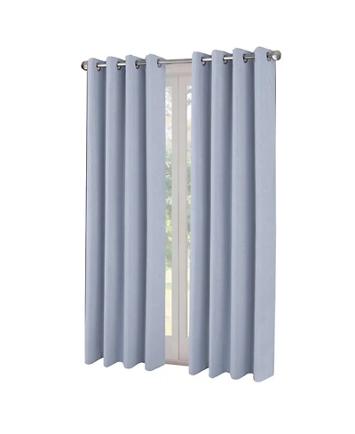 Rt Designers Collection Boden 100% Blackout Grommet Curtain Panel 54" x 90" Sky Blue