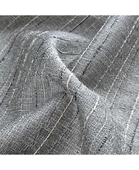 Rt Designer Collection Kensington Jacquard Foam Backed Luxurious Decorative Grommet Curtain Panel 54" x 84" Grey