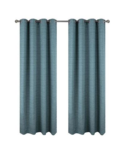 Rt Designer Collection Kensington Jacquard Foam Backed Luxurious Decorative Grommet Curtain Panel 54" x 95" Wedge