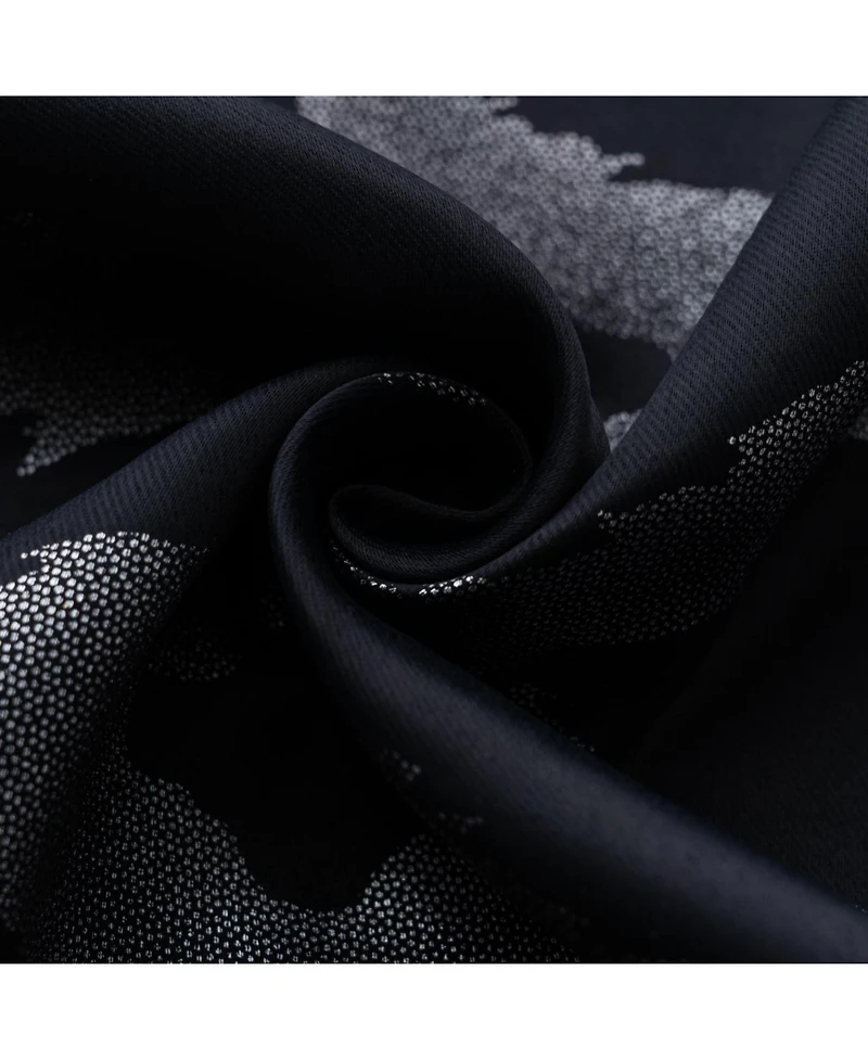 Rt Designer Collection Heathrow Halo Foil Blackout Luxurious Decorative Grommet Curtain Panel 54" x 90