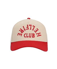Stranger Things Men's Hellfire Club White Polywool A-Frame Baseball Hat