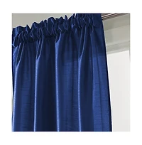 Rt Designers Collection Nikki Premium Rod Pocket Curtain Panel 54" x 84" Navy