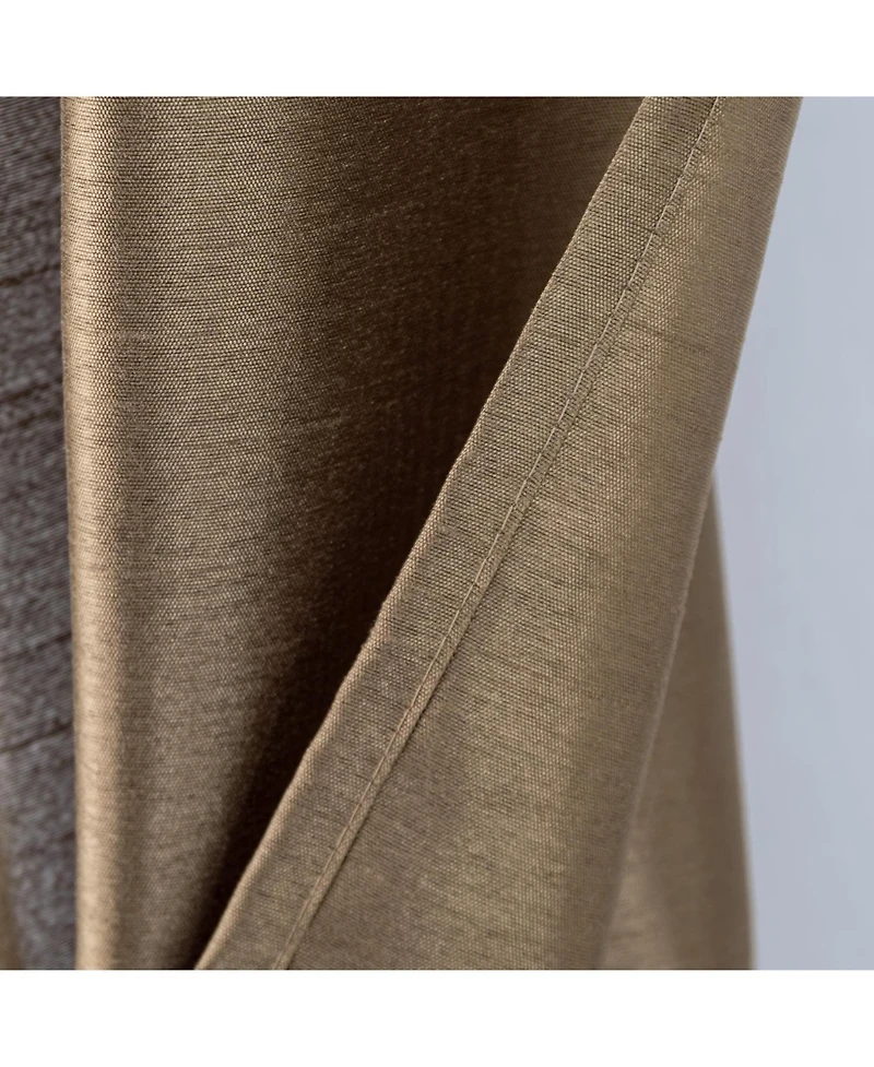 Rt Designer Collection Nancy Grommet Luxurious Modern Design Curtain Panel 54" x 95" Taupe