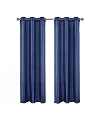 Rt Designer Collection Nancy Grommet Luxurious Modern Design Curtain Panel 54" x 95" Navy Blue