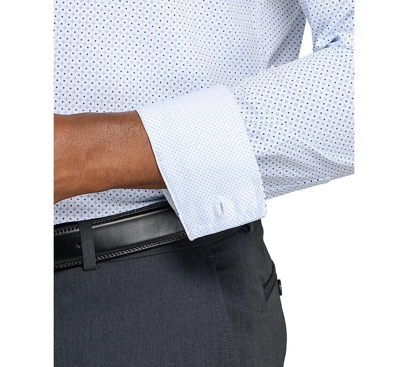 ConStruct Men's Geometric-Print Dress Shirt