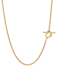 Giani Bernini Primavera Gold Over Silver Heart Toggle Bead Necklace