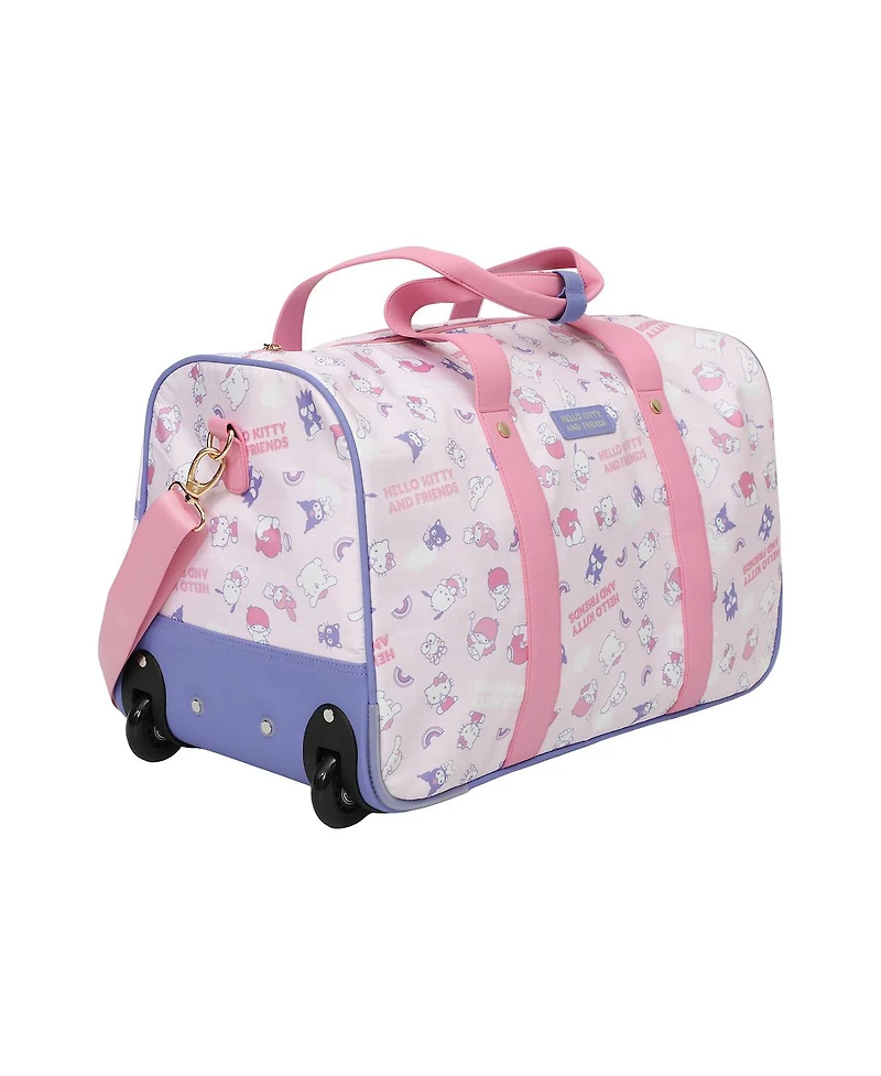 Hello Kitty & Friends Wheeled Duffle Carry-on Luggage