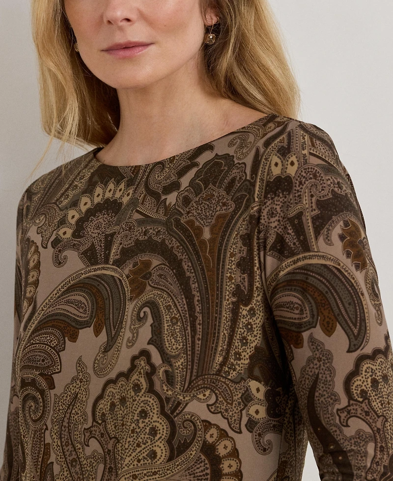 Lauren Ralph Women's Boat Neck Sheath Dress