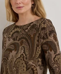 Lauren Ralph Women's Boat Neck Sheath Dress