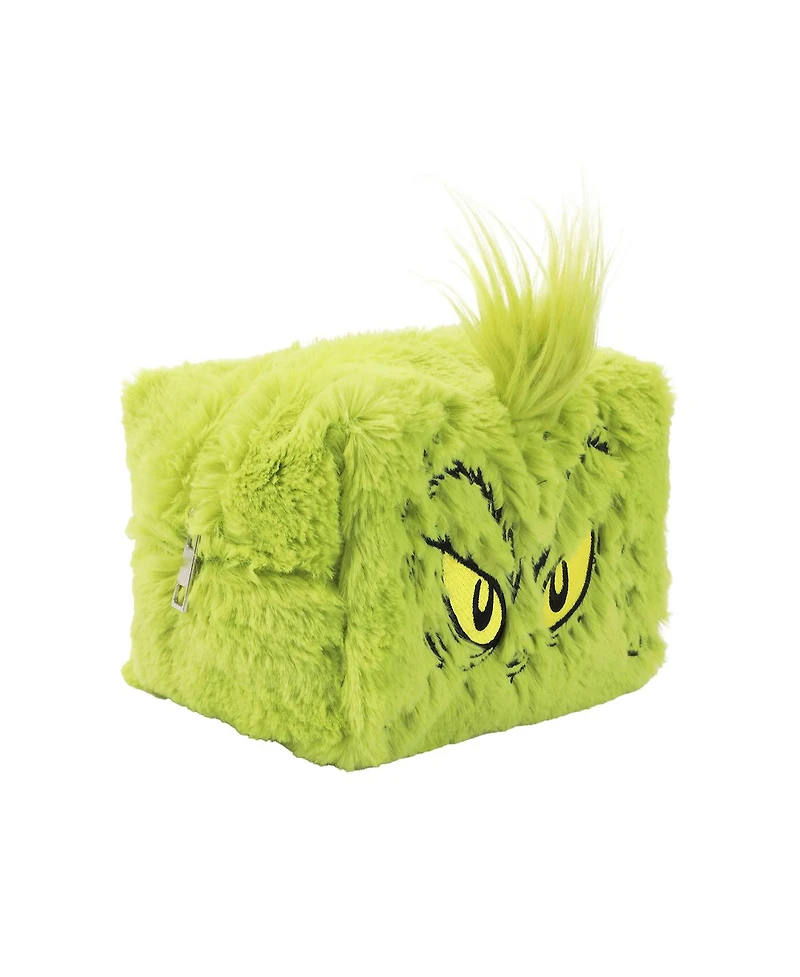 The Grinch Big Face Character Women's Green Cosmetic Toiletry Bag