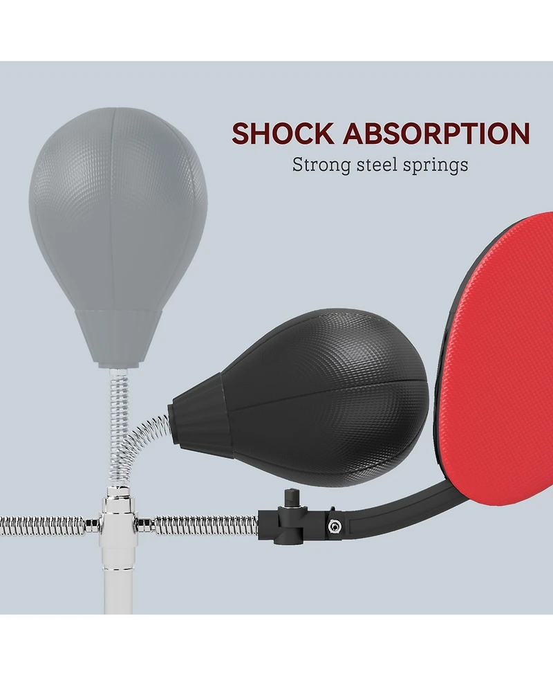 Soozier 3-in-1 Boxing Bag with Sd, Speed Bag with 2 Target Arms,