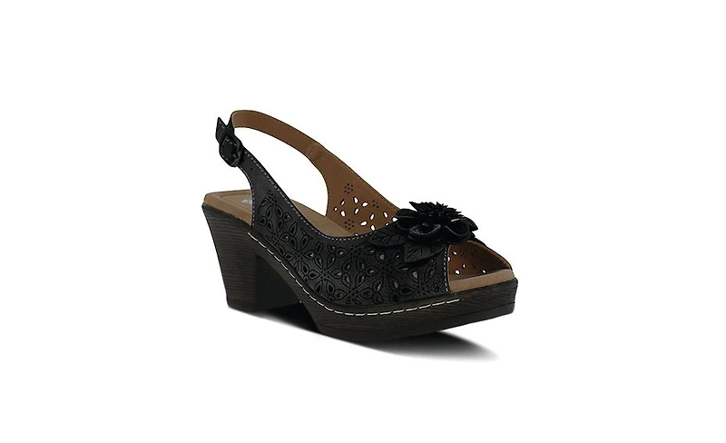 Patrizia Women's Doriday Floral Slingback Peep-Toe Sandals