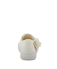 Patrizia Women's Fleur Floral Applique Lace-Up Canvas Sneakers