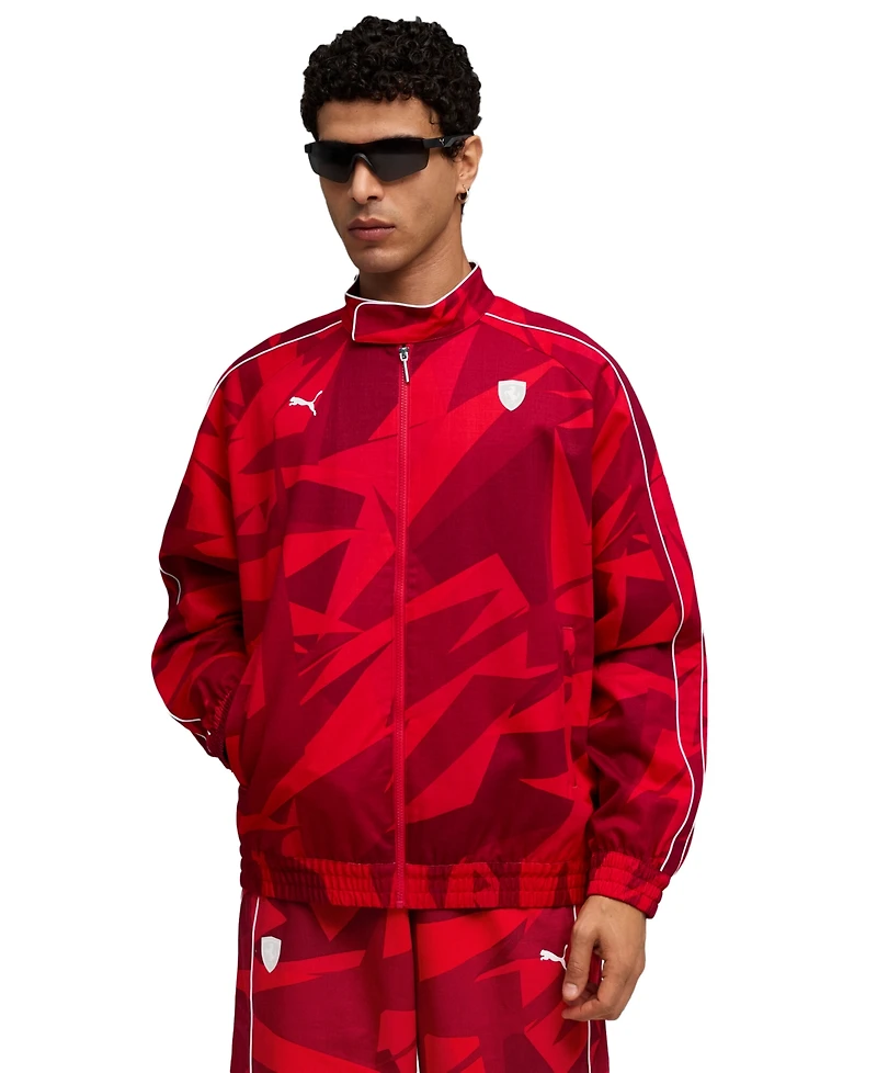 Puma Men's Ferrari 20 Years of Red T7 Woven Jacket
