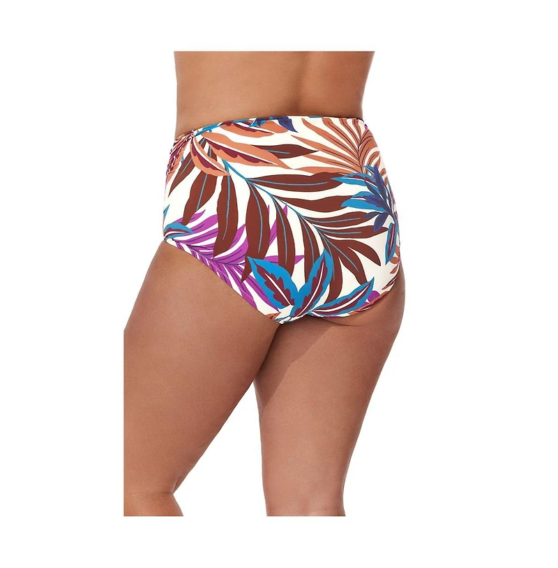 Profile by Gottex Women's Plantopia Shirred High Waist Swim Bottom