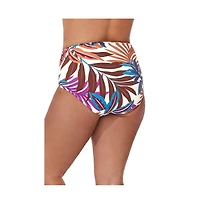Profile by Gottex Women's Plantopia Shirred High Waist Swim Bottom