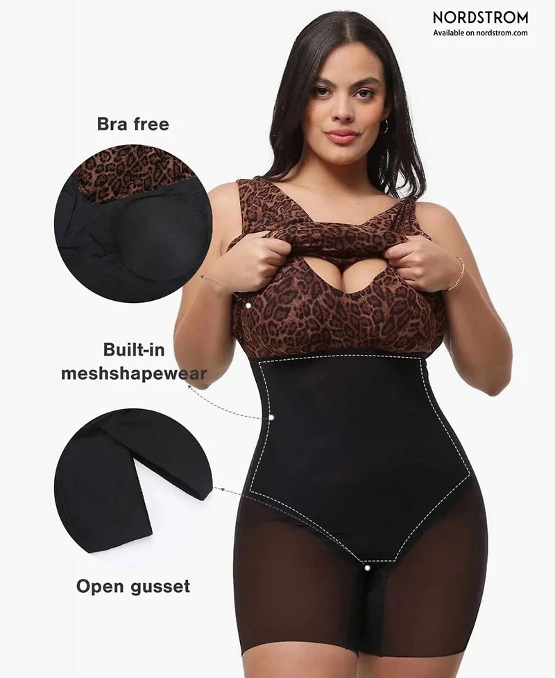 Popilush Women's Shapewear Solid Cowl Neck Ruched Sculpting Maxi Dress