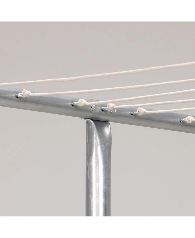 Household Essentials Steel Outdoor Clothesline T Post, Silver