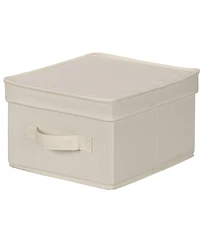 Household Essentials Medium Storage Bin with Lid, Natural
