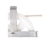 Household Essentials Clothesline Pulley, Silver and White