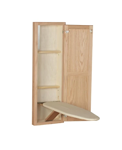 Household Essentials Ironing Board Cabinet, Unfinished Wood