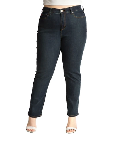 Slink Jeans Women's Denim High Rise Straight 30" Inseam