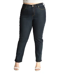 Slink Jeans Women's Denim High Rise Straight 30" Inseam