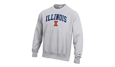 Champion Men's Gray Illinois Fighting Illini Reverse Weave Fleece Sweatshirt