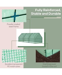 Outsunny 9' x 3' x 3' Portable Tunnel house Outdoor Garden Mini Hot House