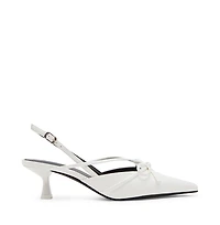 Madden Girl Women's Vixen Bow Slingback Kitten Heel Pumps