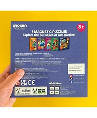 Quokka 3x20 Pcs Magnetic Puzzles for Kids - Learning Princess and Unicorn Toy