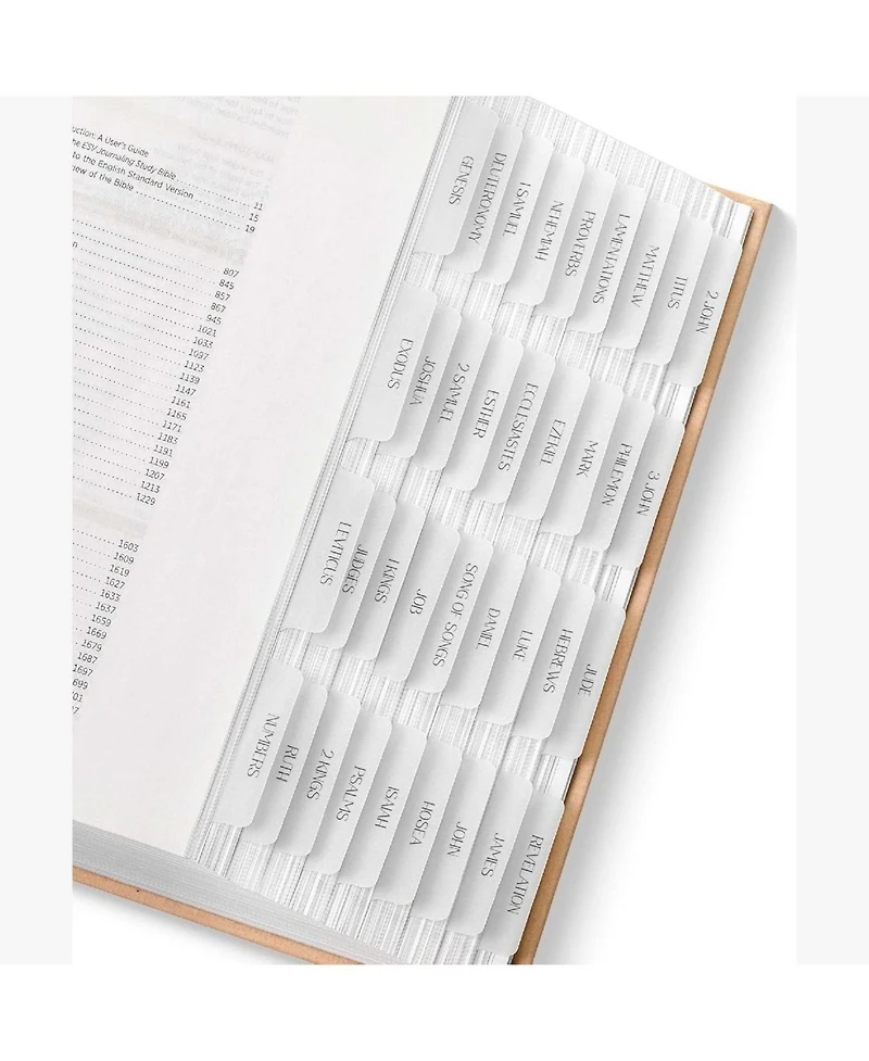 Mr. Pen Bible Tabs, 75 Tabs, Transparent White Laminated Bible Tabs