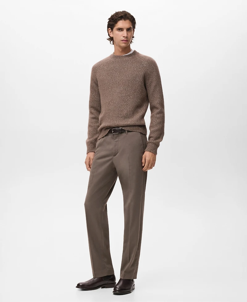 Mango Men's Fine-Knit Wool-Blend Sweater