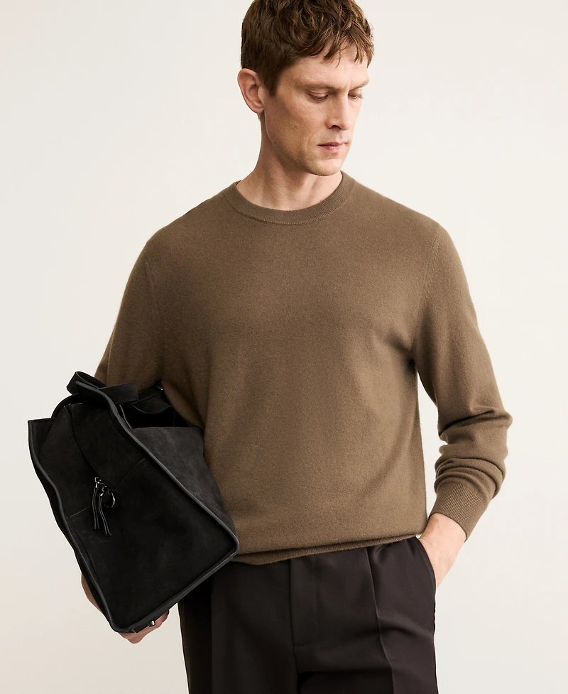 Mango Men's Cashmere Regular-Fit Sweater